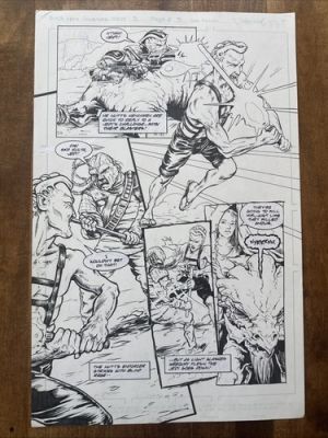 Star Wars Tales Of The Jedi #3 Page 21 Original Comic Art Janine Johnston 1993