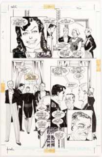 Howard Chaykin Blackhawk #2 Story Page 33 Original Art (DC, 1988). Blackhawk hosts dignitaries at a gala where he - | Heritage