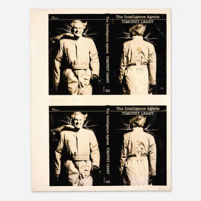 Timothy Leary ’The Intelligence Agents’ Book Cover Proof (Peace Press, 1979) | Landry Pop Auctions
