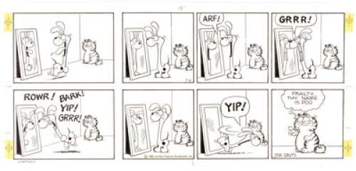 Jim Davis | Garfield Sunday Comic Strip Original Art dated 7-6-80 (United Feature Syndicate, 1980). | Heritage