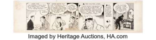 Marsh, Norman - Norman Marsh Dan Dunn Daily Comic Strip Original Art dated 3-16-38 (Publishers Syndicate, 1938)....