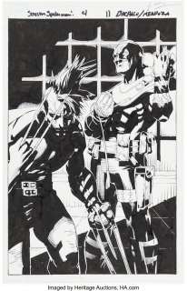 Bachalo, Chris - Chris Bachalo and Jaime Mendoza Dark Reign: Sinister Spider-Man #4 Splash Page 11 Original Art (Marvel, 2009)....