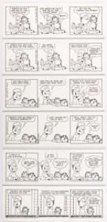 Davis, Jim | Jim Davis Garfield Consecutive Daily Comic Strip Original Art Group of 6 (PAWS, 2007).... (Total: 6 Original Art) | Heritage
