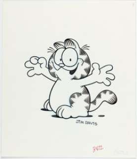 Jim Davis - Garfield Illustration Original Art (C.1980S). |  | Heritage