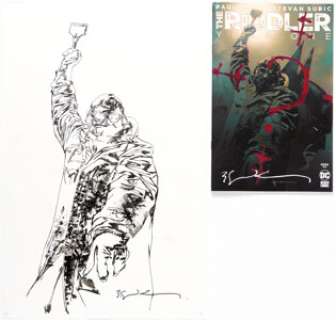Bill Sienkiewicz The Riddler: Year One #6 Riddler Cover Original Art (DC, 2023). (Total: 2 Items)
