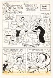 Al Hartley, Stan Goldberg, and others Archie Giant Series Magazine #196 Sabrina Near Complete Issue Original Art Group of 66 (Archie, 1972). (Total: 66 Original Art) | Heritage