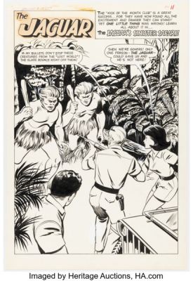 John Rosenberger Adventures of the Jaguar #14 Splash Page 1 Original Art (Archie, 1963). (Total: 11 Original Art) | Heritage