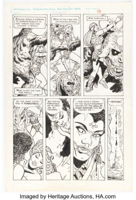 Pat Boyette Lost Jungle Tales #1 Story Pages 18-22 Original Art (Archie/Charlton Neo, 1983/2019). (Total: 5 Original Art) | Heritage