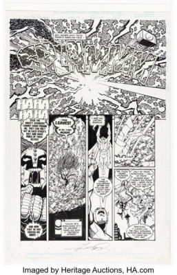 George Pérez and Al Vey Avengers #14 Story Page 20 Original Art (Marvel, 1999). | Heritage