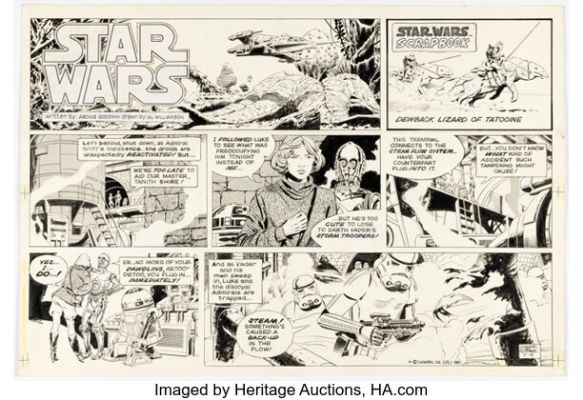 Al Williamson Star Wars Sunday Comic Strip Original Art dated 7-19-81 (LA Times Syndicate, 1981). | Heritage
