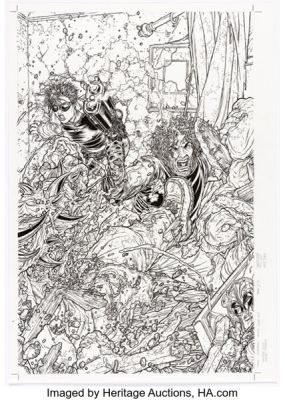 Juan José Ryp Black Summer #1 Variant Cover Original Art (Avatar Press, 2007). | Heritage