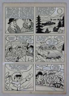 Piët, Frans - Originele pagina (p.63) - Sjors en Sjimmie - De geheimzinnige duikboot - (1966) | Catawiki