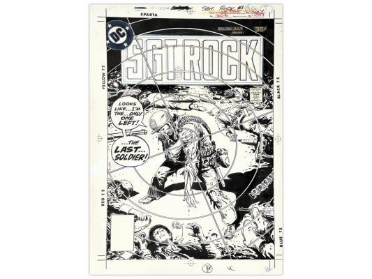 Lot 426 - Joe Kubert Sgt. Rock #306 Original Art | Weiss Auctions