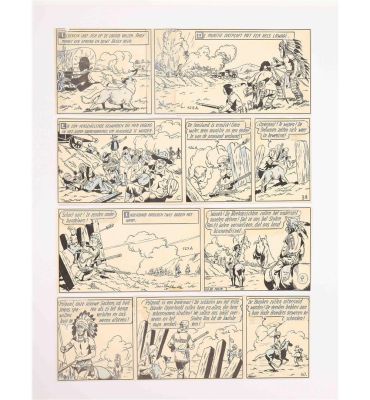 WIREL (PSEUD. FOR WILLY VANDERSTEEN AND KAREL VERSCHUERE). BESSY. HET STALEN ROS, ORIGINAL PAGE | Zwiggelaar Auctions