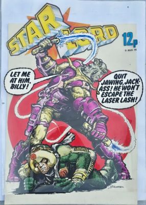STARLORD #12 Original Cover Art, Carlos Ezquerra. 2000AD Strontium Dog