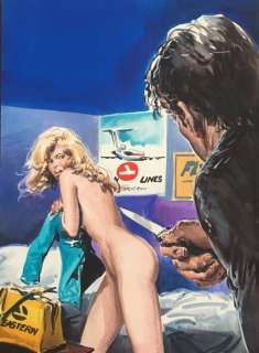 Hostess n. 2 - Roberto Molino - Copertina originale "Gli Angeli Volanti" - Loose page - (1983) | Catawiki