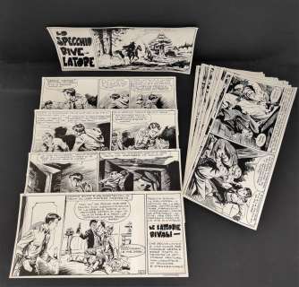 Capitan Miki Serie XXXII #38 - 32x strisce originali - episodio completo "Lo Specchio Rivelatore" - Loose page - (1965) | Catawiki