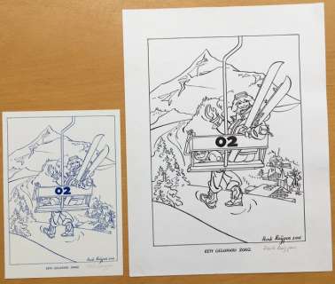 Franka - Origineel van kerstkaart 2002 + kerstkaart 2002 - (2001) | Catawiki