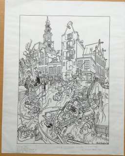 Franka - Originele tekening voor PTT Amsterdam: "IJzel" - (1987) | Catawiki