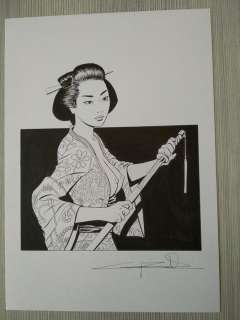 G. Candita - Illustrazione Originale "Guerriera con Katana" - Loose page - (2019) | Catawiki
