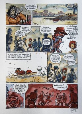 Gilles Cazaux | Le grand Large – TOME 1 – Planche originale – Page 44 | Zic et Bul