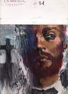 Mario Tempesti | Copertina Il fu Mattia Pascal (Luigi Pirandello, Oscar Mondadori) | Tavole Originali