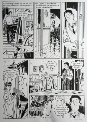 François Ravard | » Nestor Burma dans l’île » – Planche originale- Page n° 23 – François Ravard | Zic et Bul