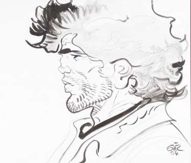 Jean Giraud (1938-2012) | Le Lieutenant Blueberry de profil, 2004 | Fauve Paris