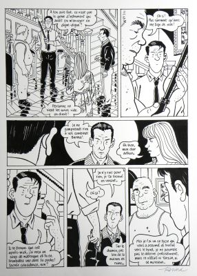 François Ravard | » Nestor Burma dans l’île » – Planche originale- Page n° 57 – François Ravard | Zic et Bul