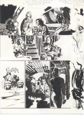 Jason Shawn Alexander | Frostbite original art issue 3 page 7 | Jason Shawn Alexander