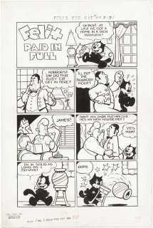 179: Messmer Felix the Cat #40 7 pgs original comic art | Russ Cochran
