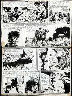 Jijé | Jerry Spring, planche n°36 Ã  l’encre de Chin… | Banque Dessinée