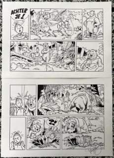 Suske en Wiske - Originele pagina (p.31) - De preutse prinses - (2020) | Catawiki