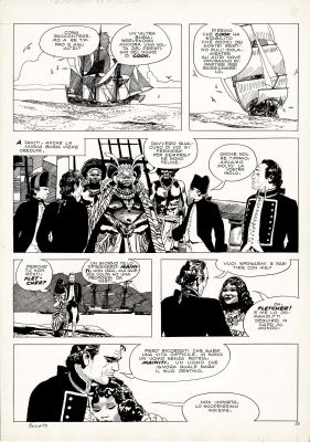 Attilio Micheluzzi | Gli ammutinati del Bounty p.22 | Tavole Originali