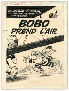 Paul Deliège - BOBO Encre de Chine pour la couverture de Bobo prend l‘air