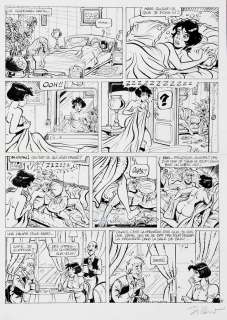 Walthéry / Di Sano - L‘Aviatrice, planche n°35 Ã  l‘encre de C…