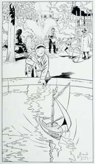 Le Gall Frank | Théodore Poussin Superbe planche grande case où Poussin... | Vermot et Associés