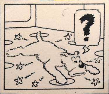 Hergé | Tintin, case n°5 de la planche n°60 Ã  l’enc… | Banque Dessinée