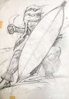 T. Liberatore - Illustrazione originale "Indiano" - Loose page - Unique copy | Catawiki