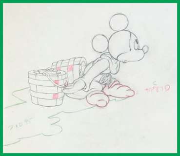 FANTASIA - SORCERER’S APPRENTICE PRODUCTION DRAWING FEATURING MICKEY MOUSE. | Hake’s