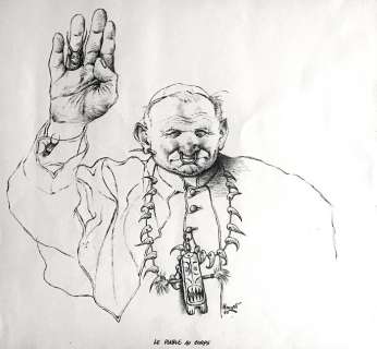 Riccardo Mannelli - Illustrazione originale - Loose page | Catawiki