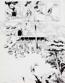 Le Gall | Théodore Poussin, planche n°38 Ã  l’encre de… | Banque Dessinée