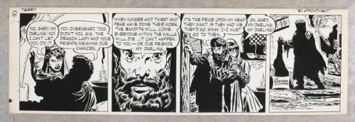 Original Art: Terry and the Pirates Comic Strip December 17, 1949 by George Wunder | mycomicshop.com