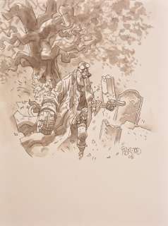 Fegredo Duncan | Hellboy - Illustration originale de Hellboy - (2008) | Catawiki