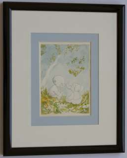 Jean Dulieu - Originele Aquarel Paulus en Wawwa