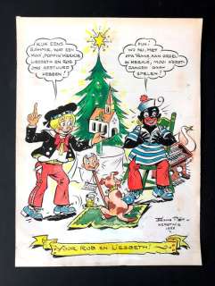 Piët, Frans | Piët, Frans - Originele tekening in kleur - Sjors en Sjimmie - (1988) | Catawiki