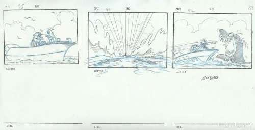 STORYBOARD DIBUJO ORIGINAL MORTADELO Y FILEMON (38) - SERIE ANIMACION - Clever & Smart