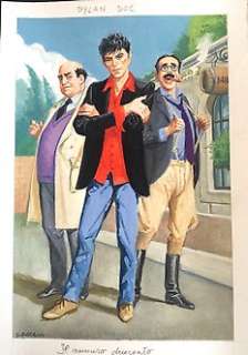 Severino Baraldi | Dylan Dog - Severino Baraldi - illustrazione originale - Page volante | Catawiki