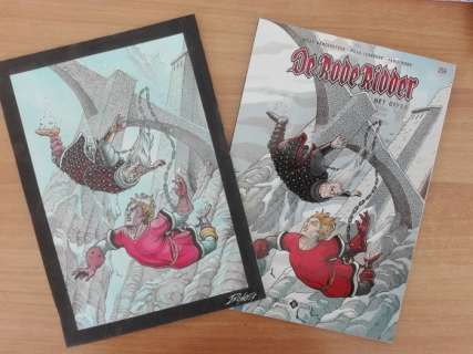 Bono, Fabio | Fabio Bono (De Rode Ridder) - Originele cover in kleur (Alternatieve versie) - De Rode Ridder 256 - Het Offer - Page volante - (2017) | Catawiki