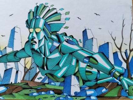 Giorgio Comolo | Giorgio Comolo - illustrazione originale - inedita - Page volante - (1982) | Catawiki